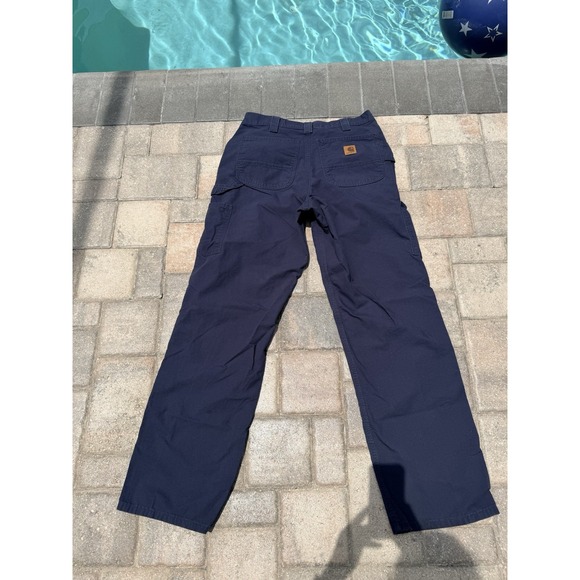 Carhartt Other - Carhartt B159 Loose Fit Cargo Work Pants Navy Men's 32x34 100% Cotton